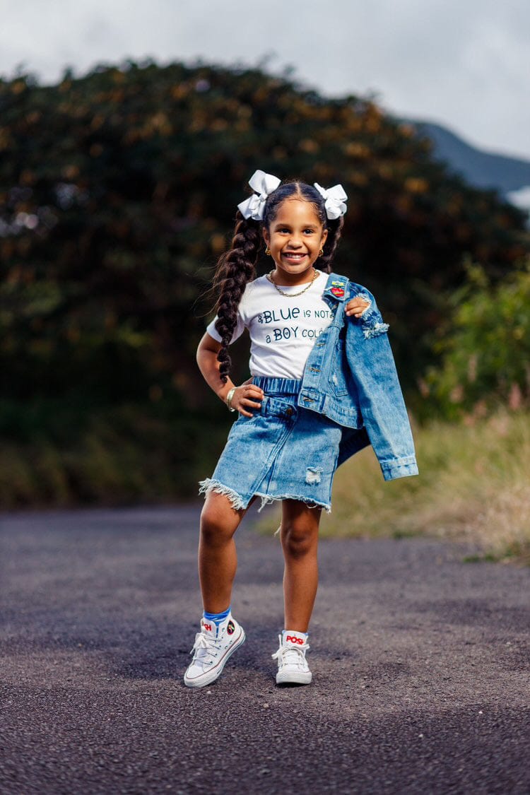 Toddler distressed denim skirt new arrivals