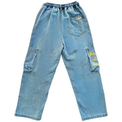 Amsterdam Avenue Denim Cargo Pants - Posh Tomboy