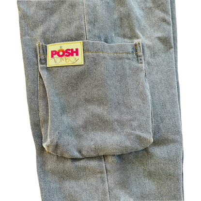 Amsterdam Avenue Denim Cargo Pants - Posh Tomboy