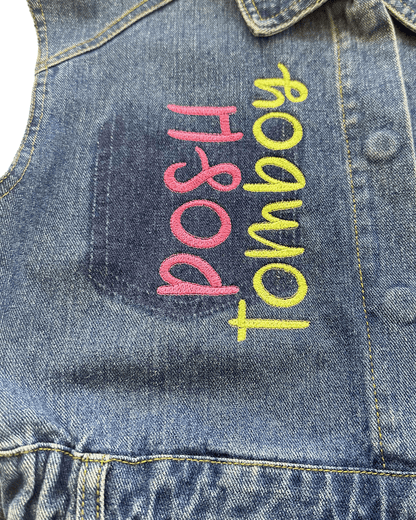 Creative Expression Sleeveless Denim Boilersuit - Posh Tomboy