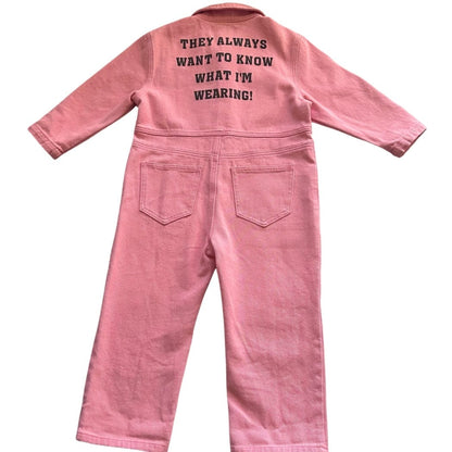 Posh Tomboy Boiler Suit Pink Tommie Maintenance Signature Boiler Suit