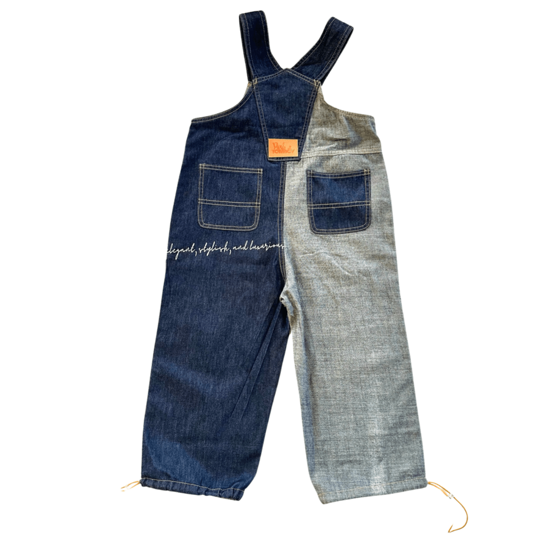 SoHo Denim Colorblock Overalls - Posh Tomboy