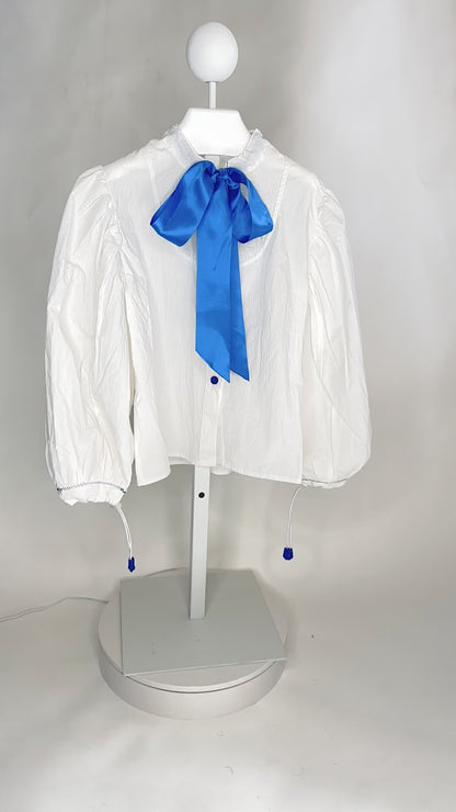 Dream A Little Dream Painter's Blouse with Bow