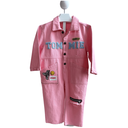 Posh Tomboy Boiler Suit Pink Custom Tommie Maintenance Signature Boiler Suit