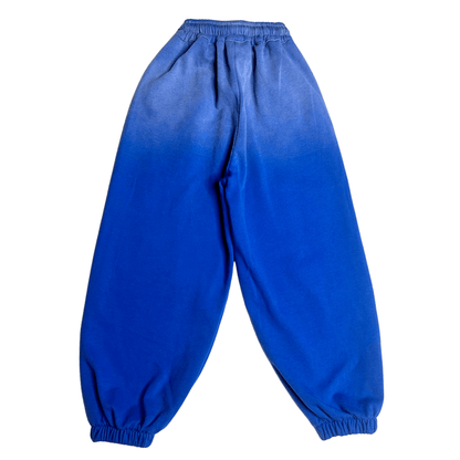 Posh Tomboy cargos Shades of Blue Ombre Sweatpants