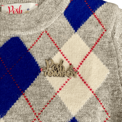 Posh Tomboy sweater Dean's List Cashmere Argyle Sweater