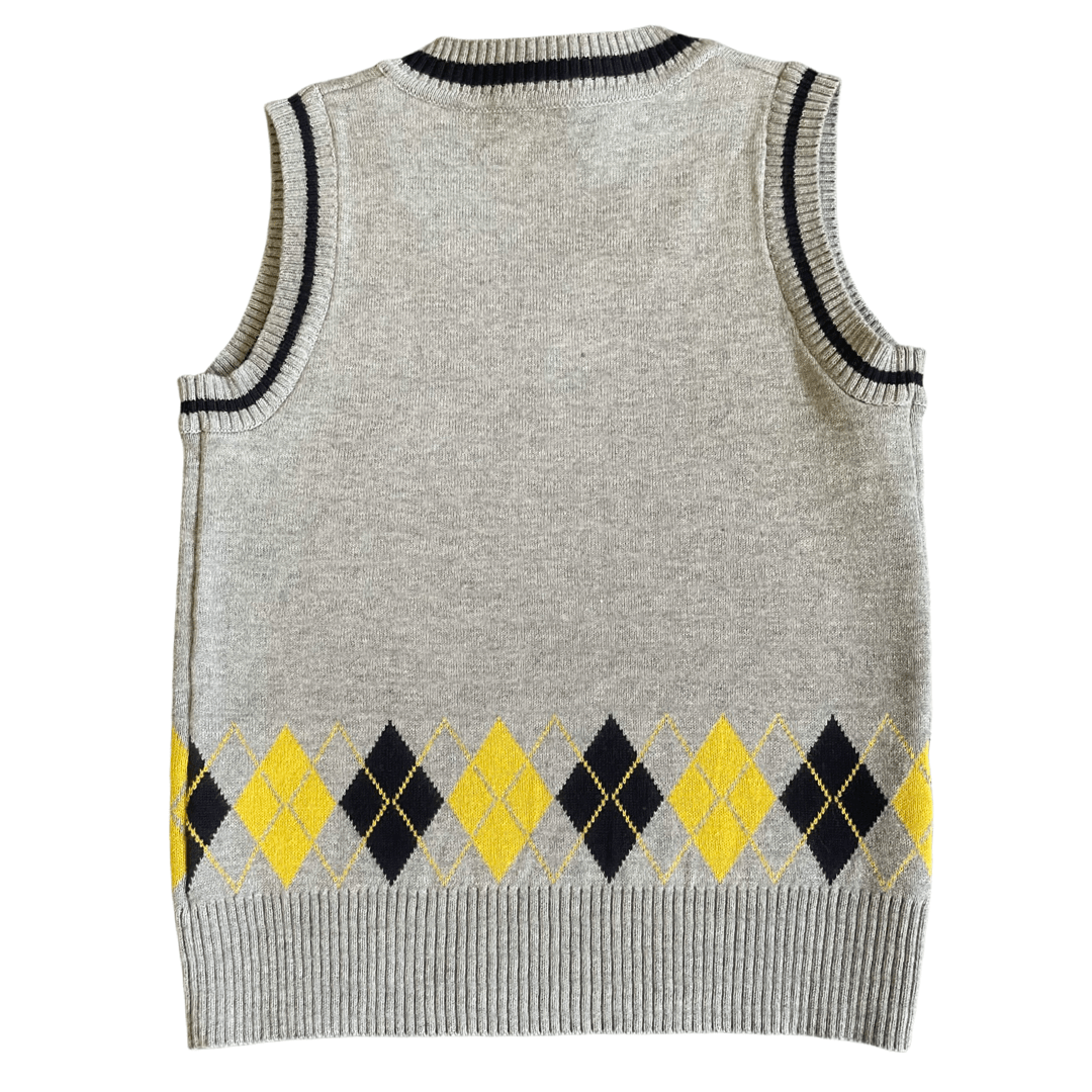 Posh Tomboy sweaters Spelling Bee Argyle Vest